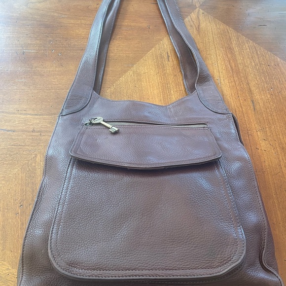 Fossil 1954 Classic Brown Leather Messenger Purse - Picture 11 of 11